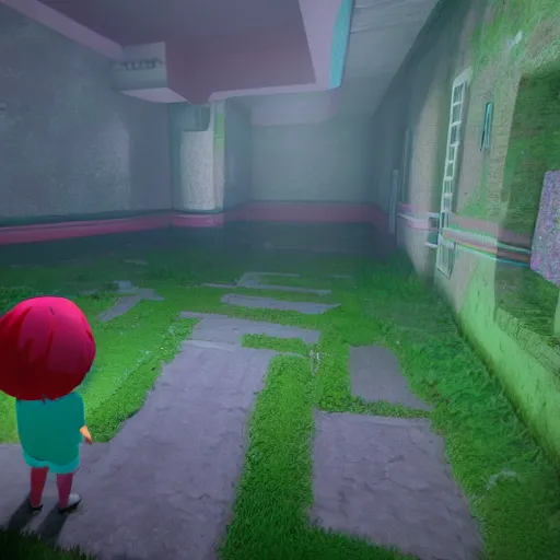 Image similar to yume nikki scenery, unreal engine 8 k, lumen, rtx