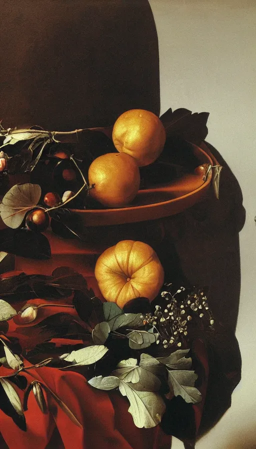 Prompt: hyperrealistic still life painting of Donald Trump, by Caravaggio, botanical print