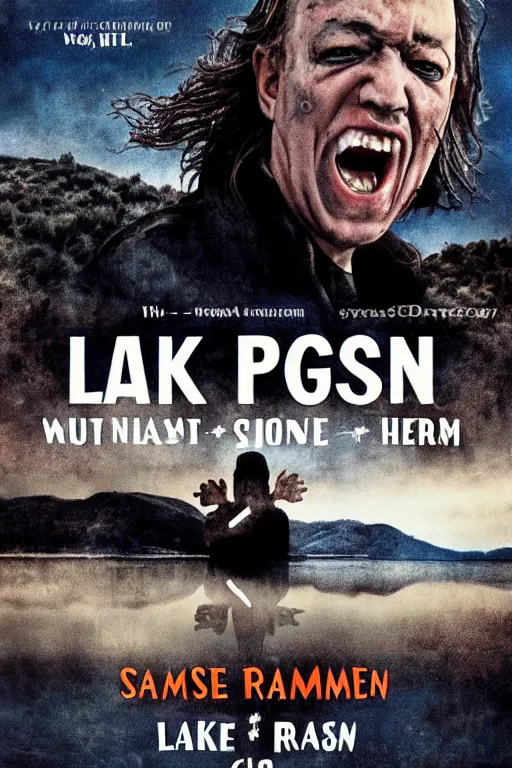 Image similar to Lake pleasant Sam raimi horror movie poster