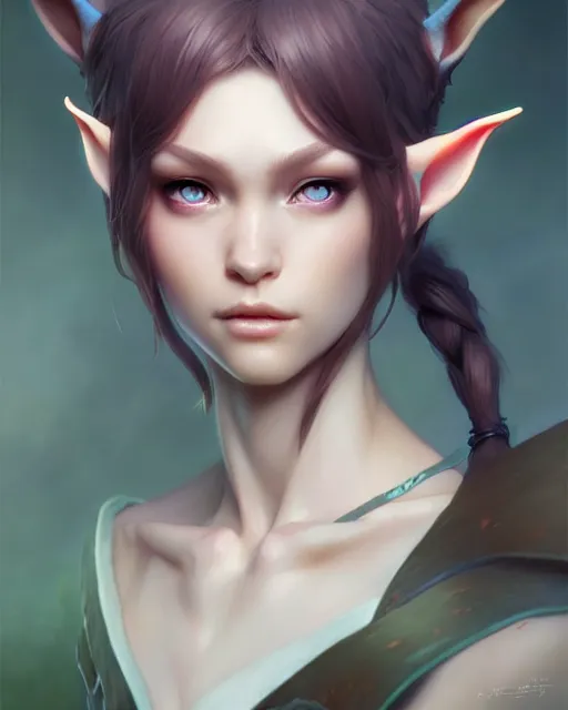 Prompt: character concept art of a forest elf, key visual, realistic shaded perfect face, fine details by stanley artgerm lau, wlop, rossdraws, james jean, andrei riabovitchev, marc simonetti, and sakimichan, trending on artstation