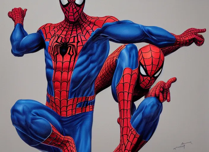 Image similar to a highly detailed beautiful portrait of spiderman, james gurney, james jean