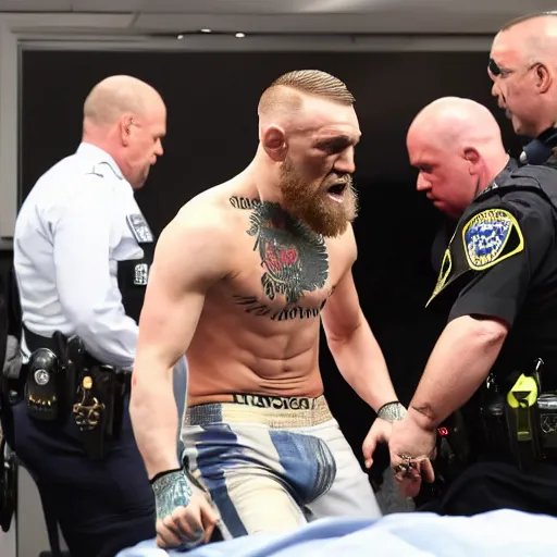 Prompt: conor mcgregor being arrested