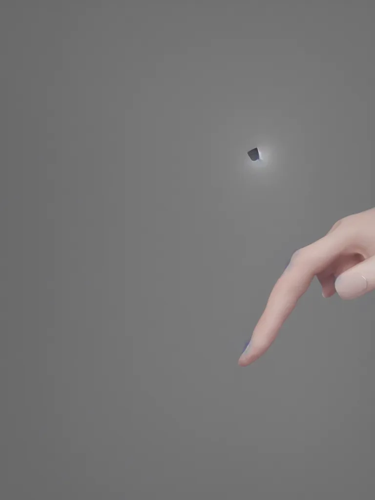 Prompt: plastic lips spinning on the tip of the index finger of a pointing hand just like basketball, subtle and compelling lighting, octane clean render