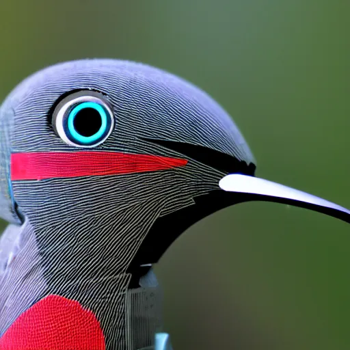 Image similar to ultra realistic robo!!! hummingbird