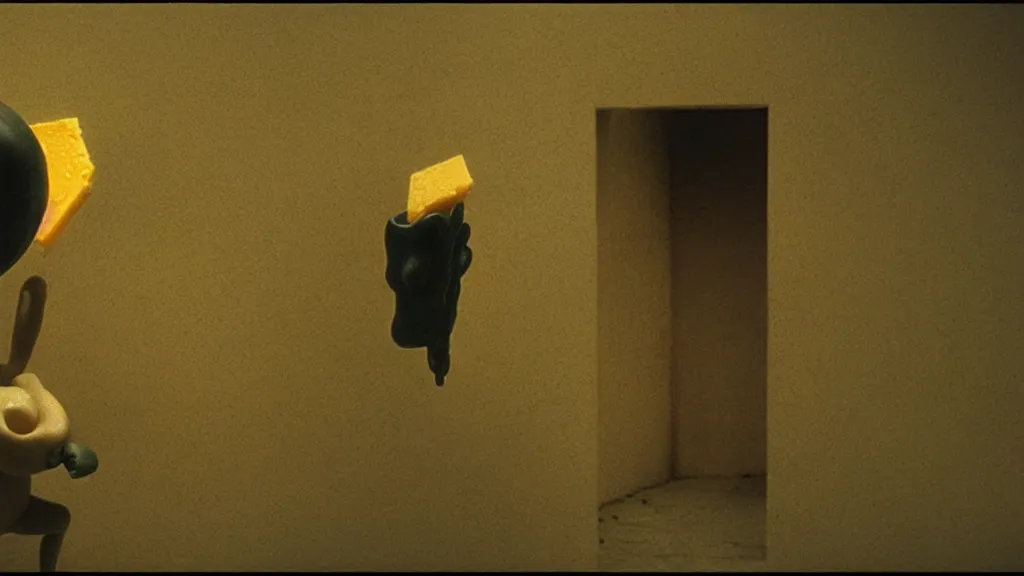 Image similar to the strange creature, made of milk and cheese, they hold my car keys, film still from the movie directed by denis villeneuve and david cronenberg with art direction by salvador dali and zdzisław beksinski