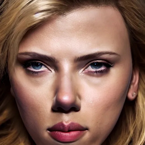 Prompt: photograph of scarlett johansson taken by david lazar, highly detailed face, 8 k