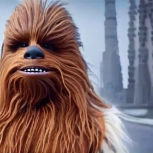 Image similar to chewbacca high quality hair shampoo commercial