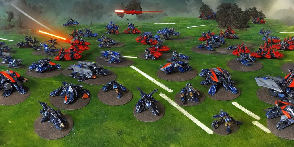 Image similar to DallE2, Midjourney and Stable Diffusion as mechs battle for supremacy