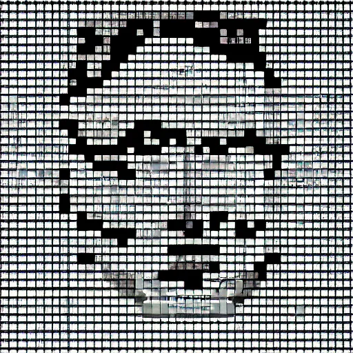 Image similar to pixel art avatar of adolf hitler