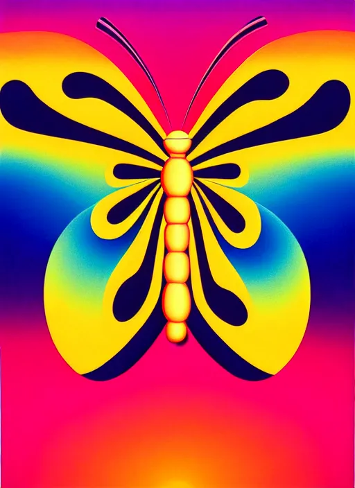 Prompt: cute butterfly by shusei nagaoka, kaws, david rudnick, airbrush on canvas, pastell colours, cell shaded, 8 k