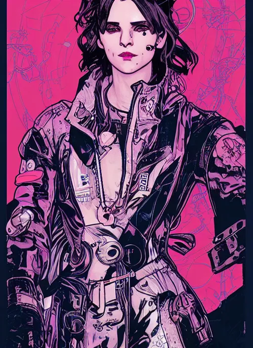 Image similar to cyberpunk pop star. portrait by ashley wood and alphonse mucha and laurie greasley and josan gonzalez and james gurney. spliner cell, apex legends, rb 6 s, hl 2, d & d, cyberpunk 2 0 7 7. realistic face. vivid color. dystopian setting.