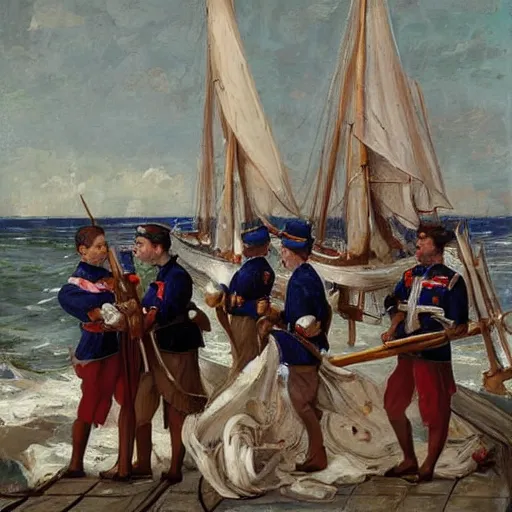 Image similar to french sailors