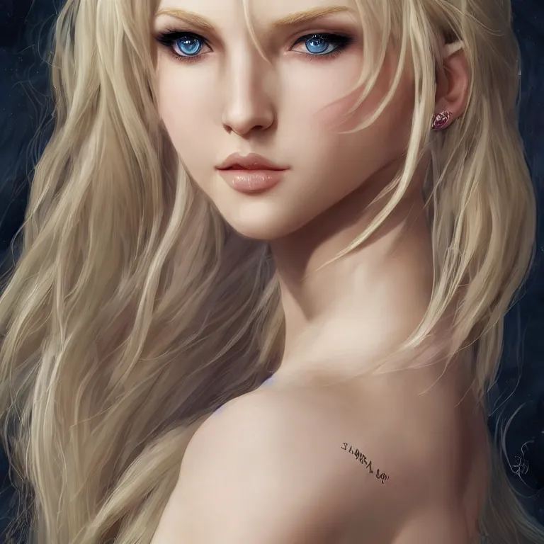 Prompt: young elvish blond cute girl, realistic, full body, fantasy, elvish, sharp focus, 8 k high definition, insanely detailed, intricate, elegant, art by stanley lau and artgerm
