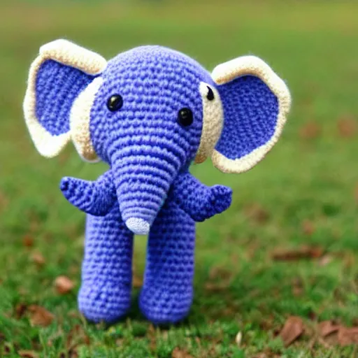 Image similar to a elephant amigurumi