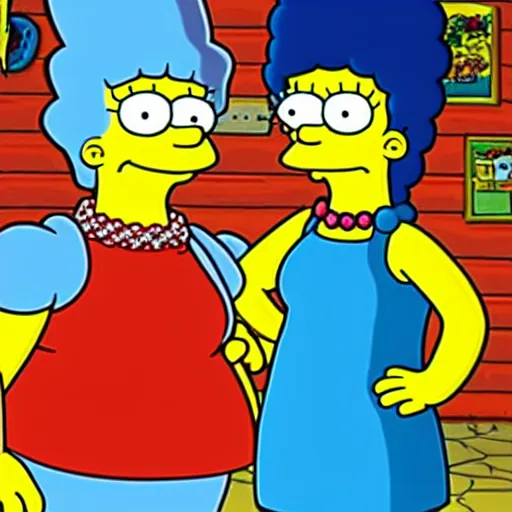 Image similar to stunning award winning hyperrealistic hdr 8 k highly detailed portrait photo of twins sherri and terri on the simpsons as real humans