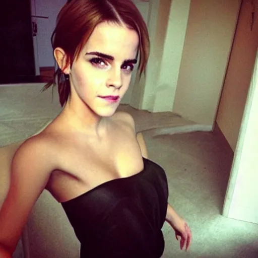 Prompt: Emma Watson and Kim Kardashian hybrid