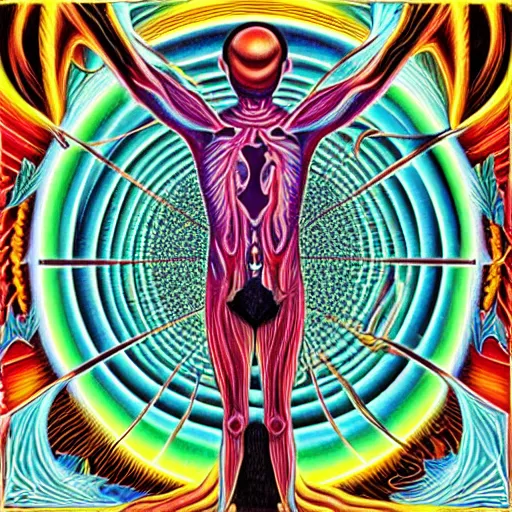 Image similar to Tool Album Art, Alex Grey