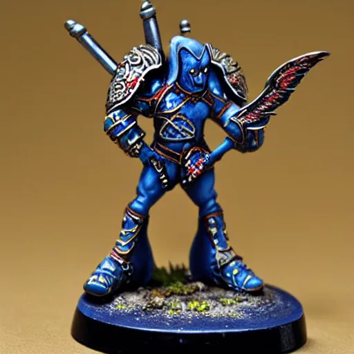Image similar to meticulously painted Warhammer figurines