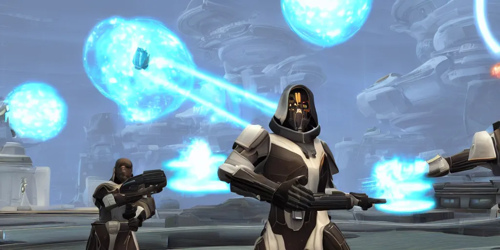 Image similar to screenshot, obama in swtor