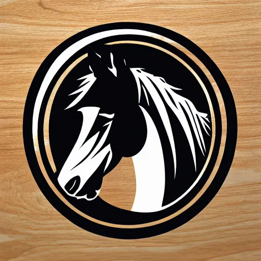 Prompt: horse logo