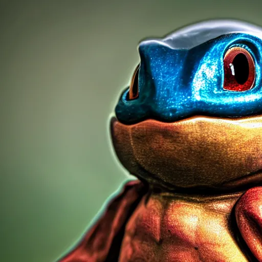 Prompt: squirtle hungover after a night of drinking, award winning, high resolution, closeup