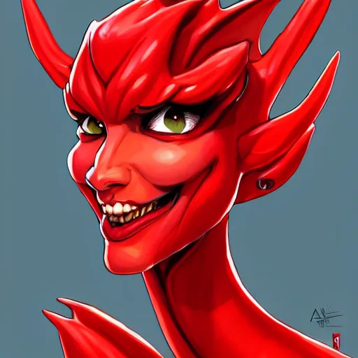 Prompt: female portrait anthropomorphic dragon wearing red clothes, Physically important : she has small head, Mega important : perfect master piece, award winning, full body in the graphic style of Patrick Gleason, detailed art, trending on Artstation, sharp focus, comic art