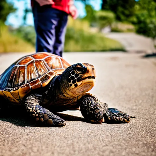 Prompt: elderly man screaming at a turtle, canon eos r 3, f / 1. 4, iso 2 0 0, 1 / 1 6 0 s, 8 k, raw, unedited, symmetrical balance, wide angle