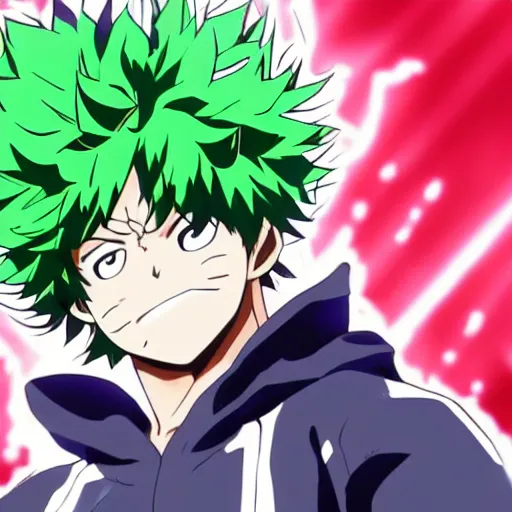 Image similar to low brightness shot of izuku midoriya