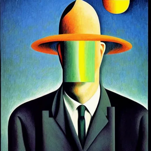 Image similar to figurative avant garde post - morden monumental dynamic interior portrait by magritte and edward hopper, inspired by william blake and gaugin, illusion surreal art, highly conceptual figurative art, intricate detailed illustration, controversial poster art