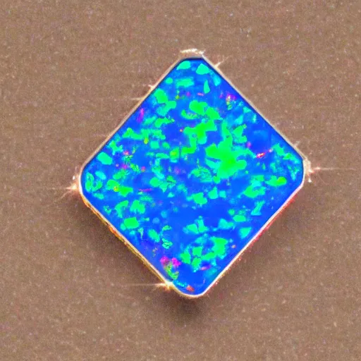 Prompt: opal with a computer chip in the centre, realistic, detailed, high definition