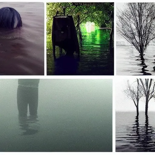 Image similar to Flooded Liminal Spaces trending on /r/creepy