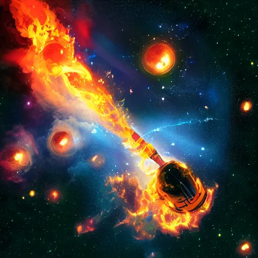 Image similar to fire in space