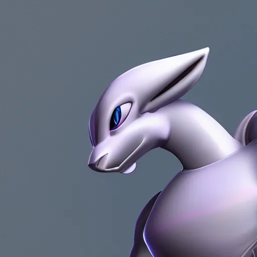 Image similar to mewtwo photorealistic