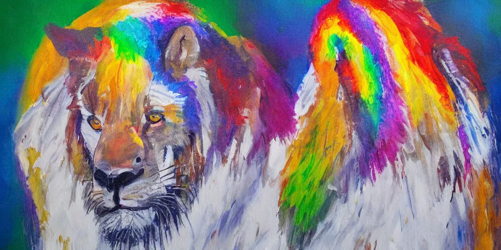 Prompt: detailed painting of pride