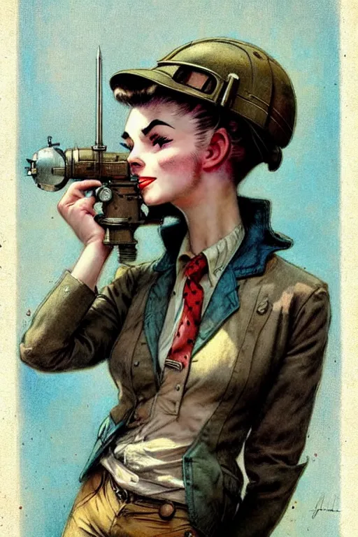 Prompt: ( ( ( ( ( 1 9 5 0 s retro ray gun. muted colors. ) ) ) ) ) by jean - baptiste monge!!!!!!!!!!!!!!!!!!!!!!!!!!!!!!