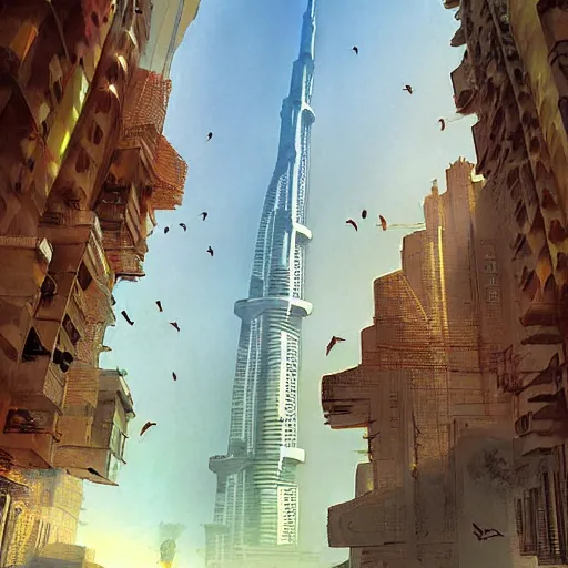 Image similar to gta : dubai, by marc simonetti