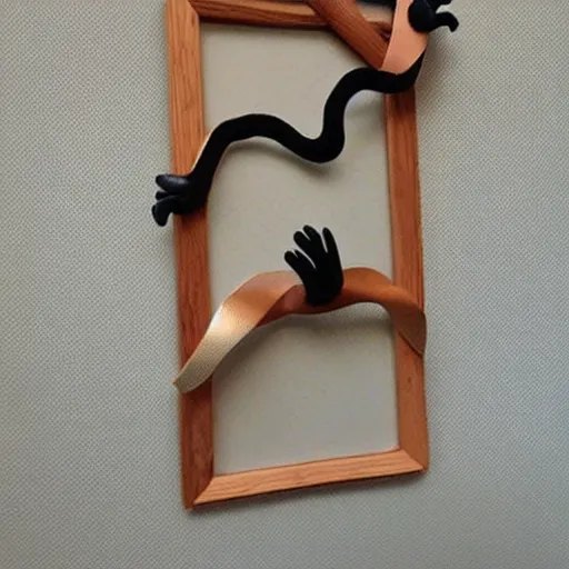 Image similar to picture frame made out of cat claws