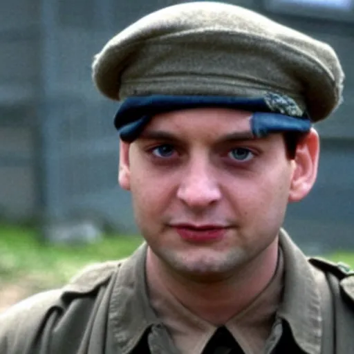 Image similar to Tobey Maguire starring in Saving Private Ryan