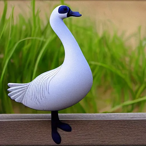 Image similar to cute goose, full body, sticker
