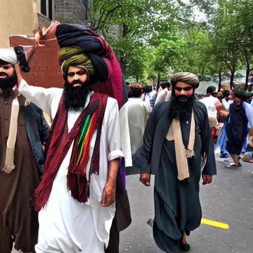 Image similar to taliban at gay pride