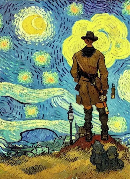 Prompt: capetown painted vincent van gogh by chiara bautista and norman rockwell and greg rutkowski weta studio, and lucasfilm