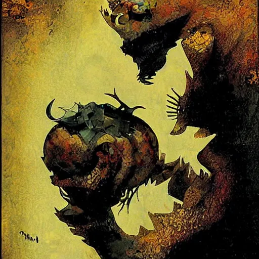 Prompt: cthukhu by dave mckean - n 9