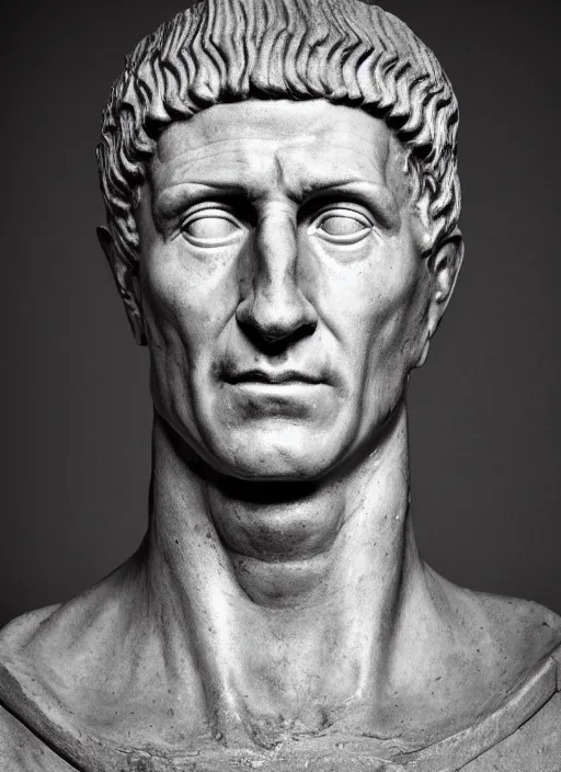 Image similar to a full portrait photo of julius caesar, f / 2 2, 3 5 mm, 2 7 0 0 k, lighting, perfect faces, award winning photography.