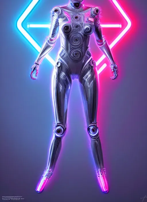 Image similar to portrait of female humanoid, intricate, very futuristic suit, elegant, cyber neon lights, highly detailed, digital photography, trending in artstation, trending in pinterest, glamor pose, concept art, smooth, sharp focus, art by artgerm and greg rutkowski