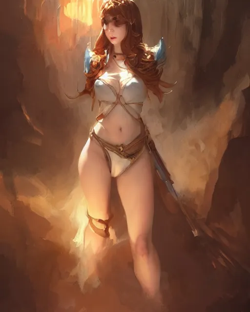 Image similar to a beautiful female cleric by Stanley Artgerm Lau, WLOP, Rossdraws, frank frazetta, Andrei Riabovitchev, Marc Simonetti, tranding on artstation