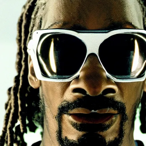 Prompt: movie still of snoop dog cyborg, cinematic composition, cinematic light, criterion collection, by edgar wright