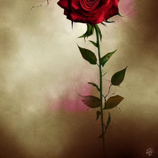 Image similar to abstract smokey roses, illustration, hazy, atmospheric, digital art, award winning, artstation,