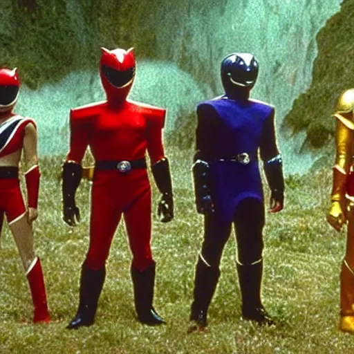 Image similar to Still of The Power Rangers in the Movie ''The Fellowship of The Ring'' (2001)