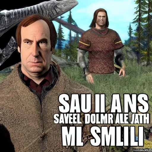 Image similar to saul goodman in skyrim