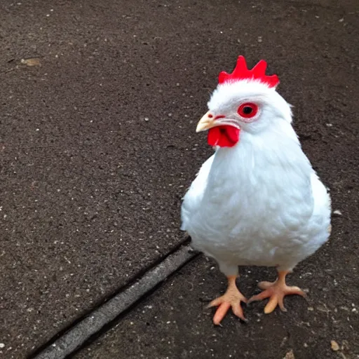 Image similar to cute little chicken with inmate clothes